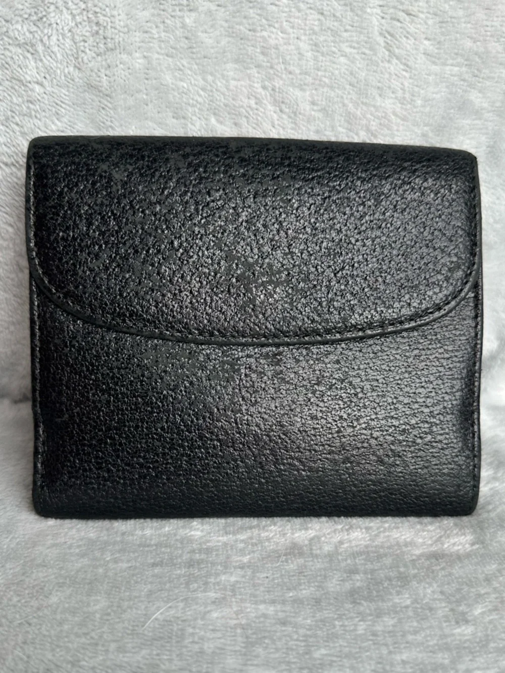 Gucci Black Leather Wallet Gold Clasp Vintage Made in Italy ✨ - Picture 3 of 14